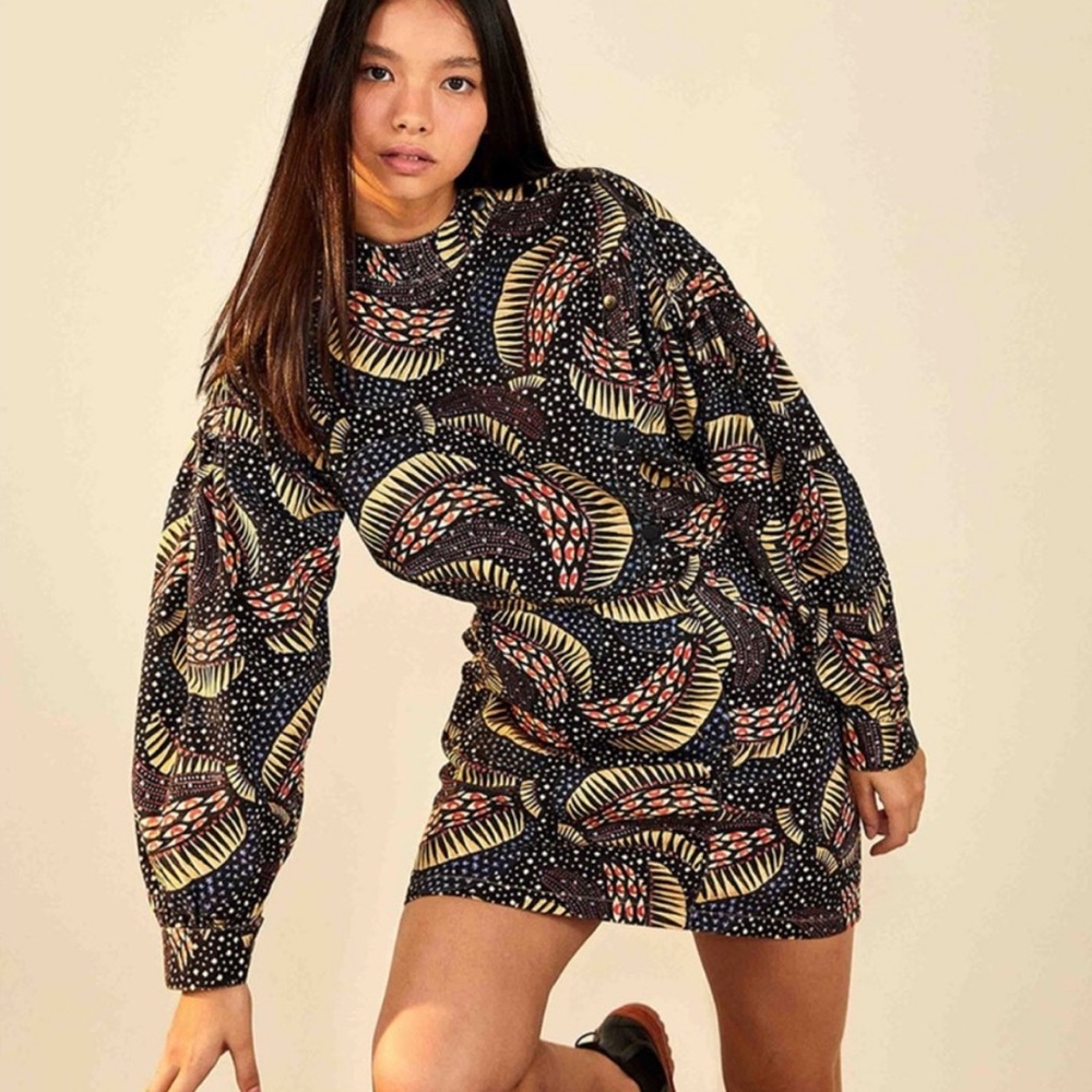 Farm Rio Bananas Canvas Mini Dress